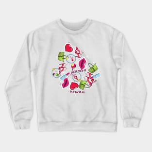 Woman Details Crewneck Sweatshirt